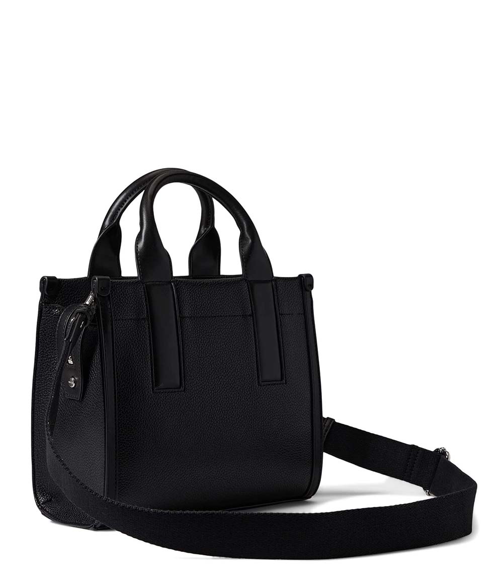 Calvin klein black on sale satchel