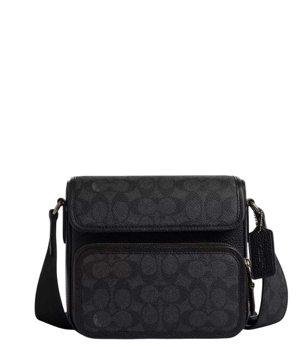 Coach Dark Grey Sullivan Small Crossbody Bag for Men Online India