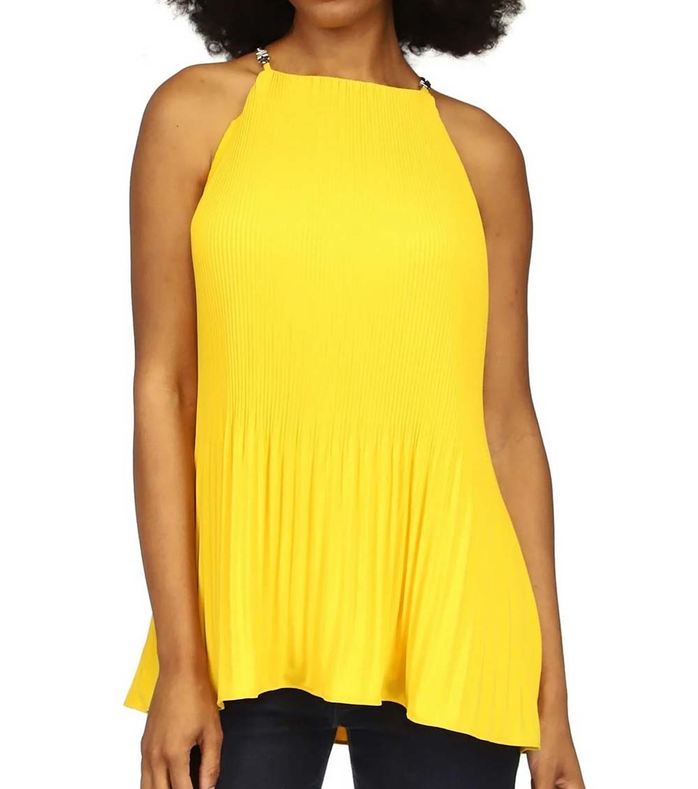 michael kors yellow top