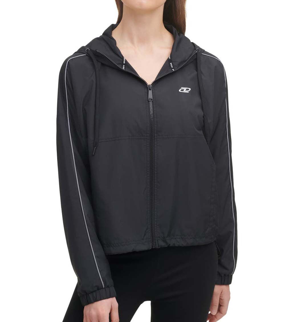Dkny black jacket on sale womens
