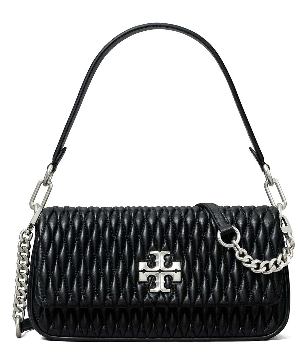 Tory Burch - Black Leather Kira Shoulder Bag