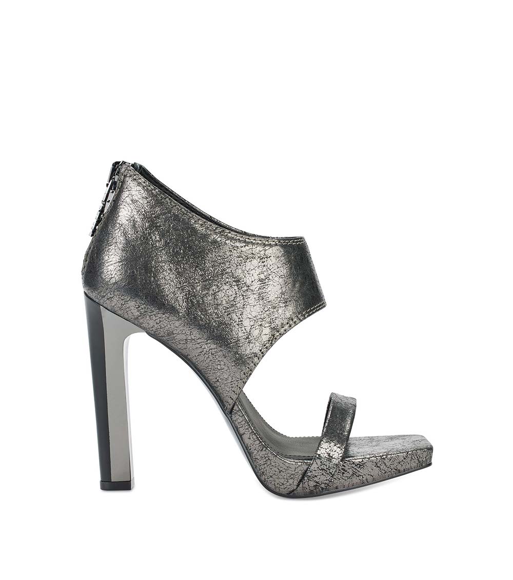 Dkny silver discount heels