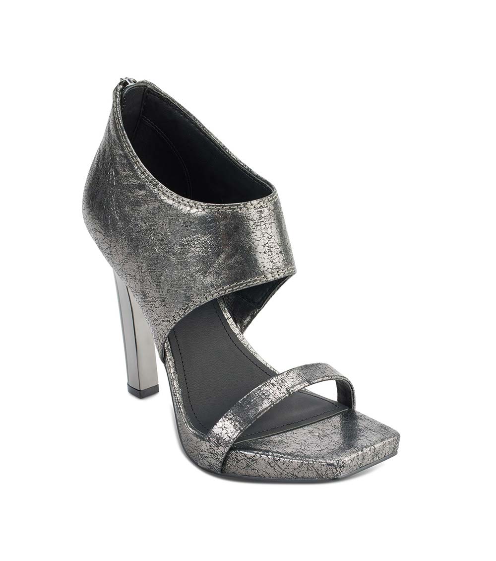 dkny silver sandals