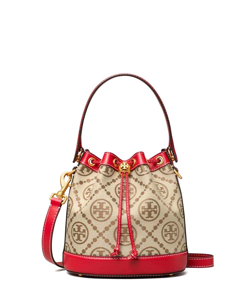 Tory Burch Brown T Monogram Mini Bucket Bag for Women Online India at  