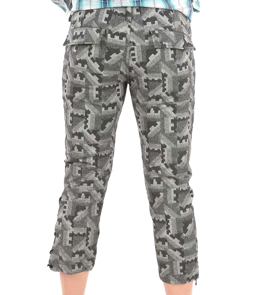 Diesel Grey Mid Rise Capri Pant for Women Online India at