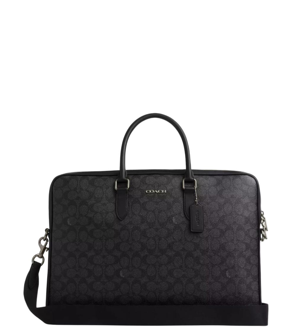 未使用・訳あり COACH F70375 Briefcase Bag ビジネス Coach Dark Grey Ethan Large Briefcase Bag for Men Online India at