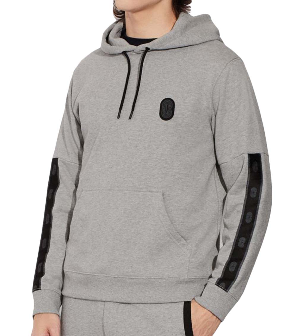 COACH Pullover Hoodie in Gray for Men