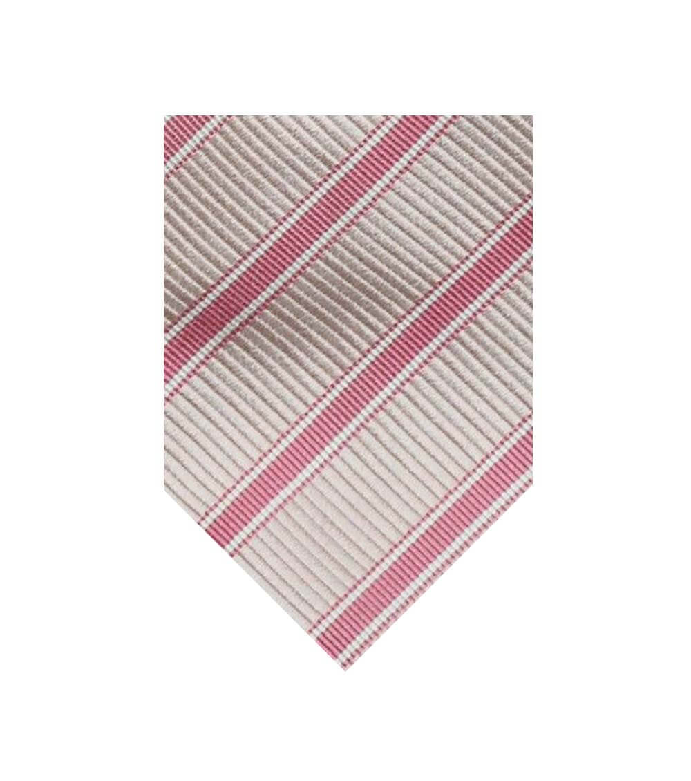 Burberry Pink Timeless Stripes Silk Tie for Men Online India at 