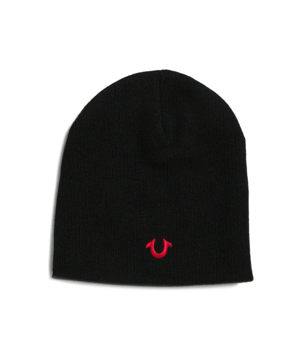 Black true religion beanie fashion