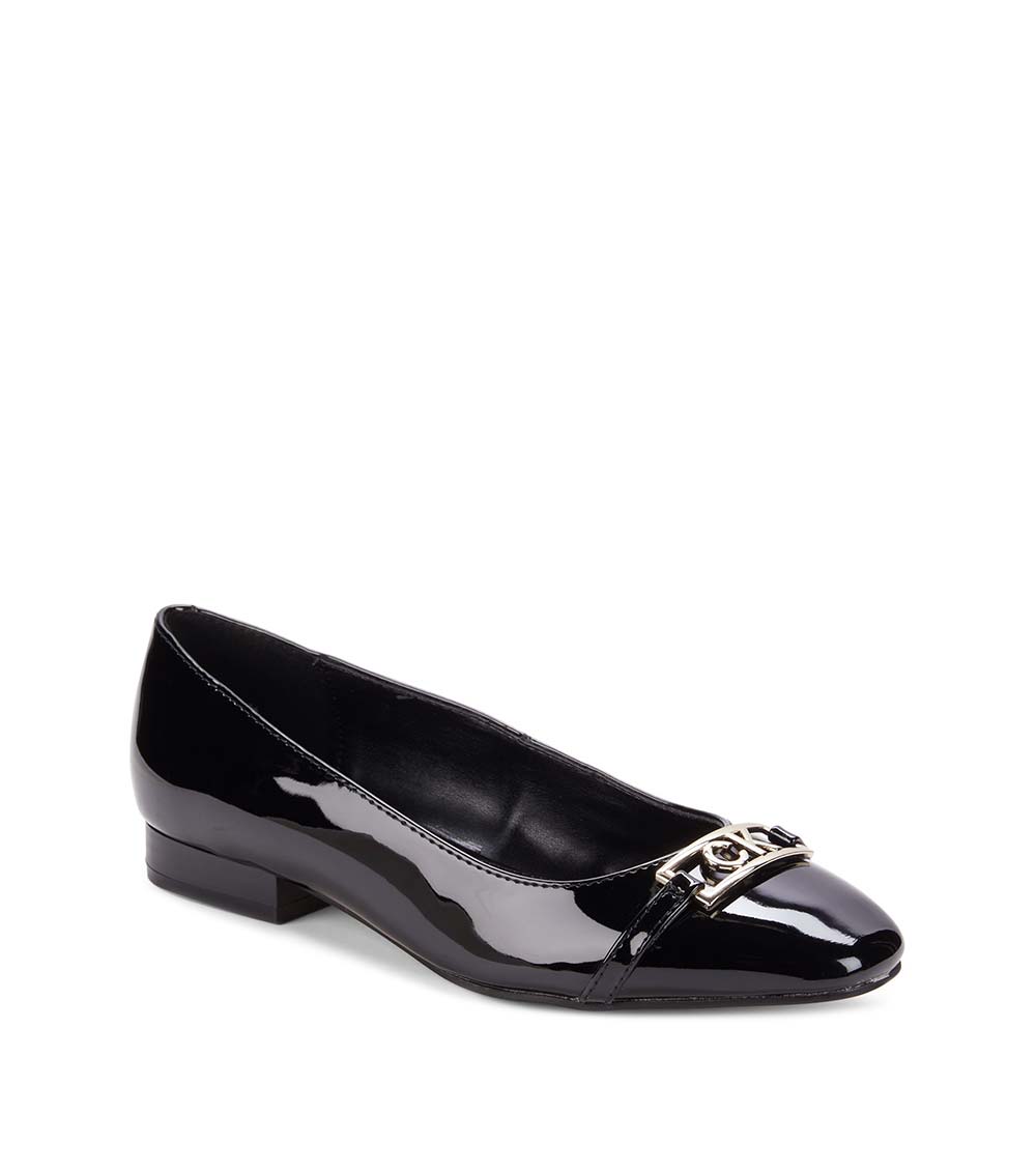 Calvin Klein Black Chersh Logo Ballet Flats for Women Online India