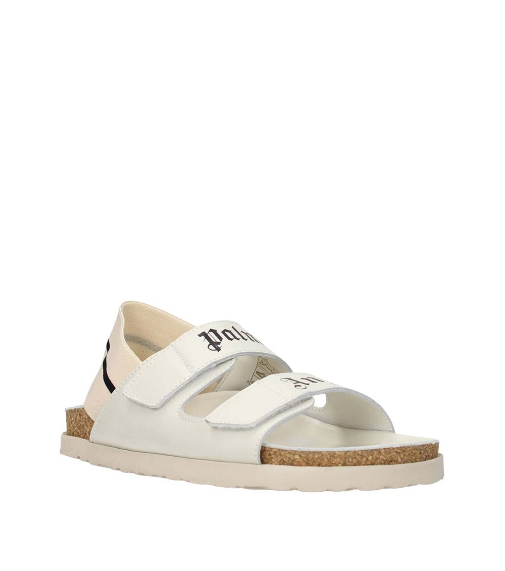 Palm Angels White Slingback Velcro Sandals for Men Online India at