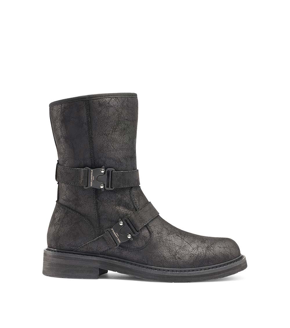 Karl lagerfeld biker on sale boots