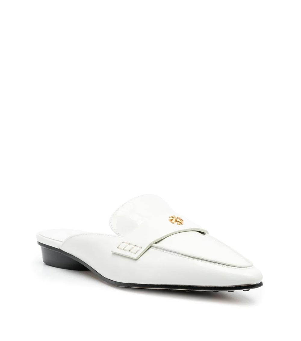 Tory burch white sales mules