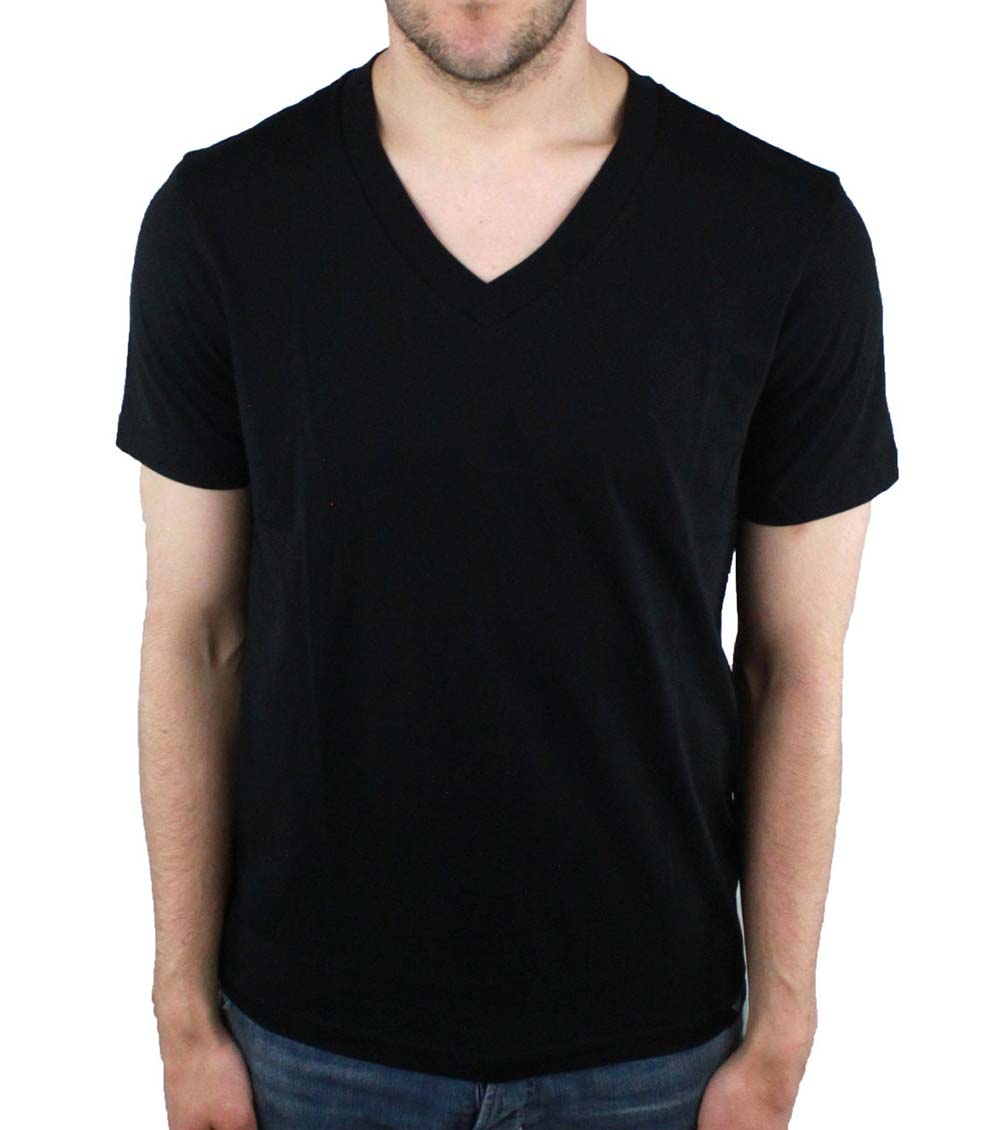 Armani black v neck t shirt new arrivals