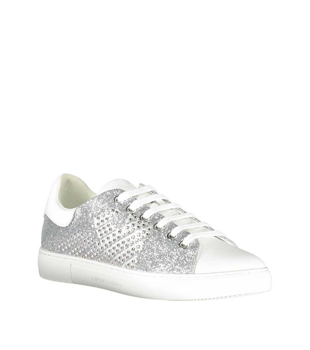 Armani glitter trainers womens hotsell