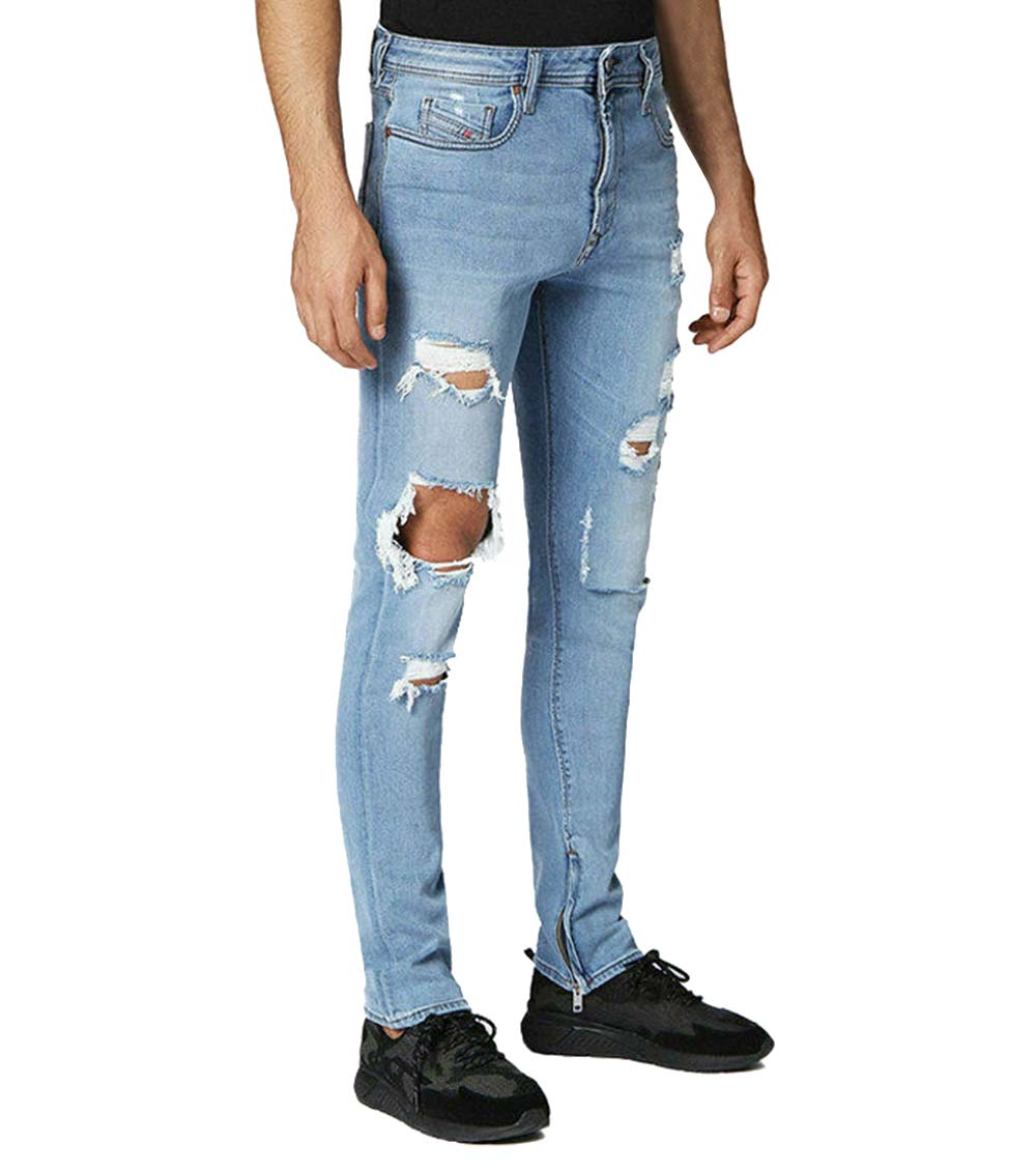 Buy BLUE RIPPED JEANS for Women Online in India