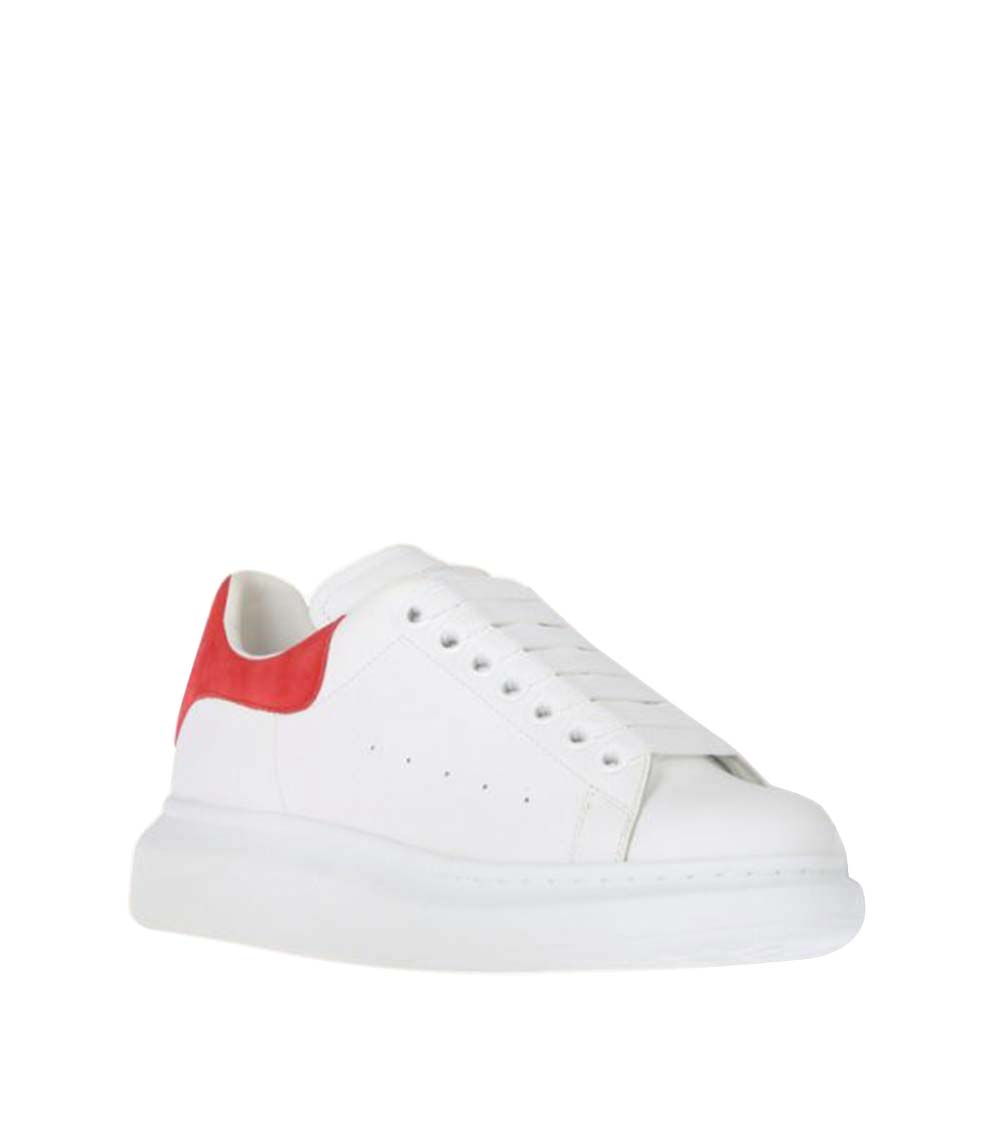 Alexander McQueen White & Red Oversized Sneakers