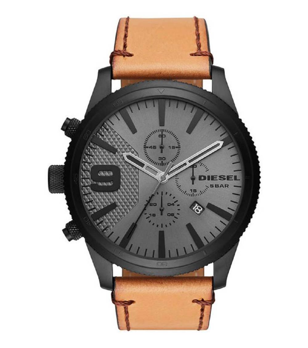 Diesel SPIKED - Chronograph watch - black/iridescent/black - Zalando.de