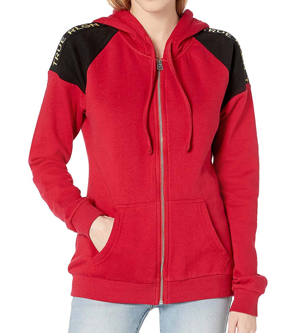 Red true discount religion hoodie women's