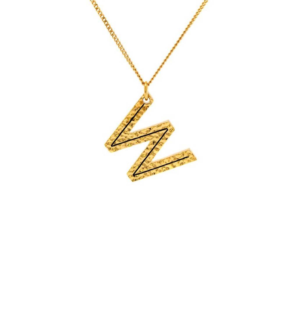 Burberry Golden W Letter Charm Necklace for Women Online India at