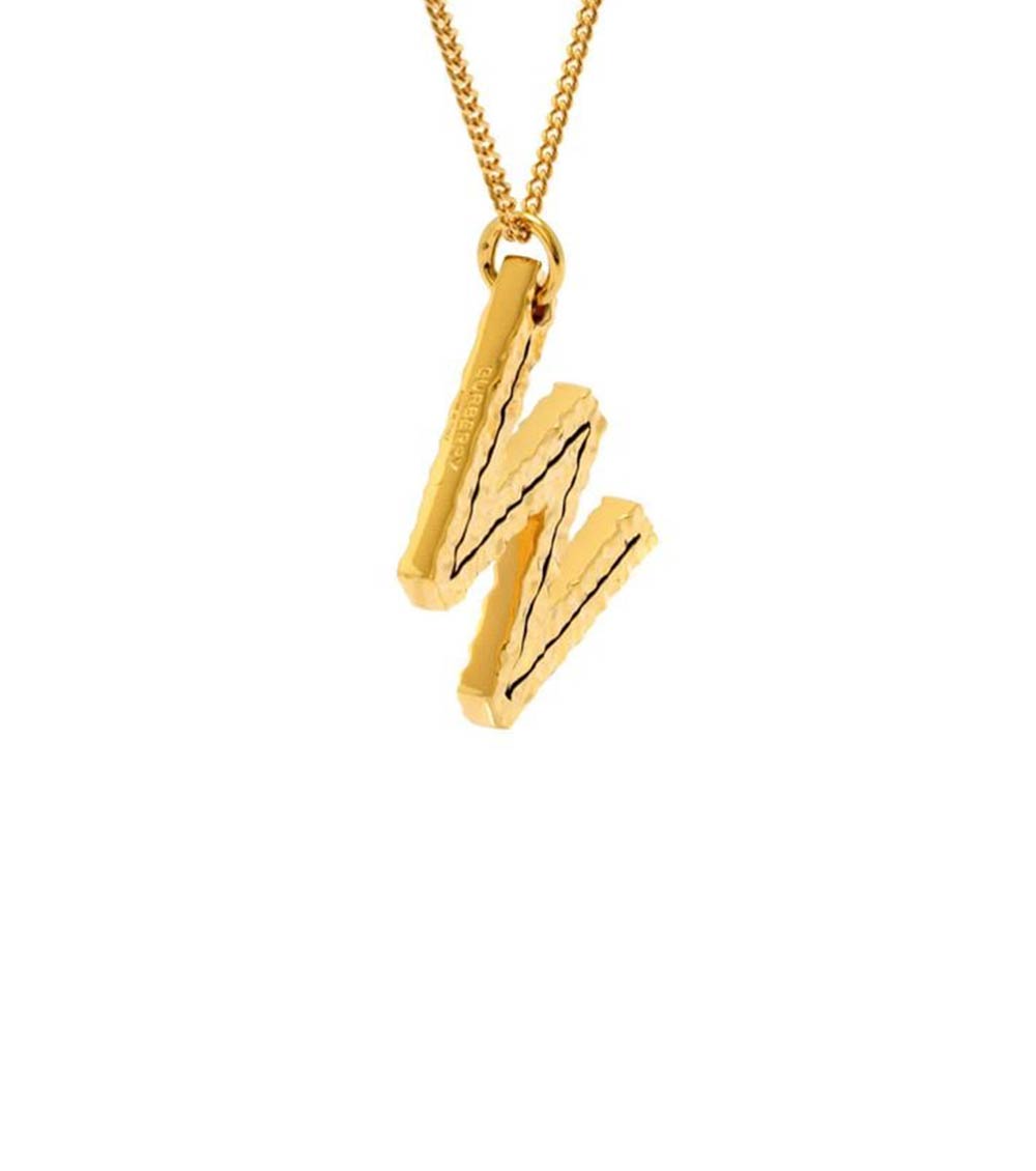 Burberry Golden W Letter Charm Necklace for Women Online India at