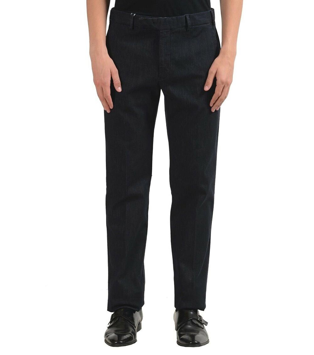 Armani Collezioni Grey Denim Dress Pants for Men Online India at