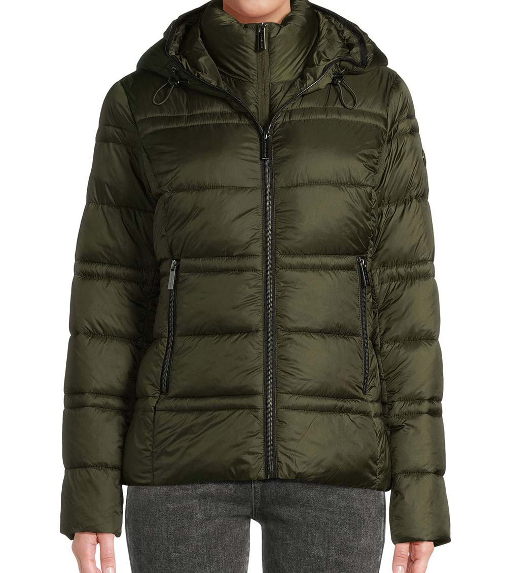Michael Kors Missy Quilted Anorak Jacket saliencia .br