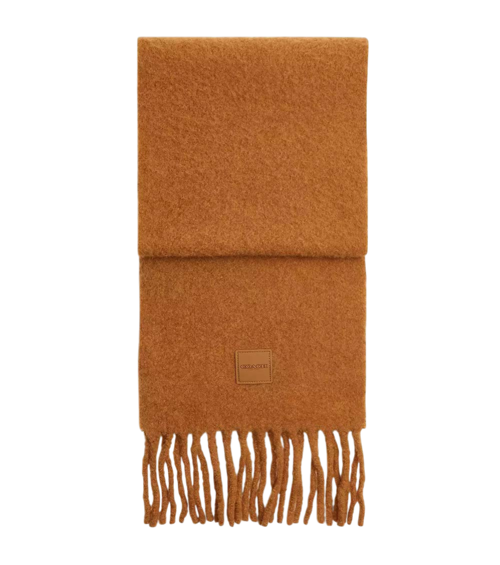 Coach Brown Textured Muffler Scarf for Women Online India at