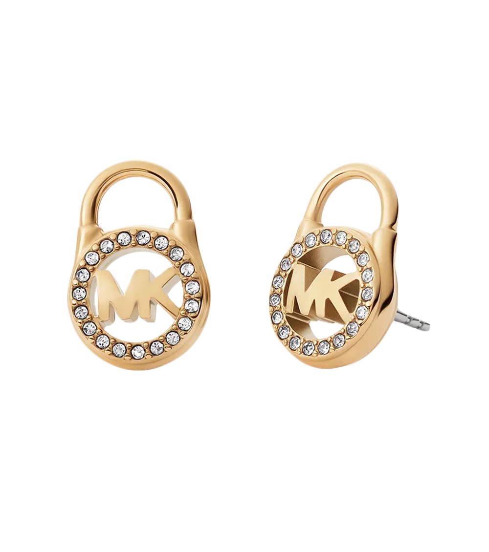 mk padlock earrings