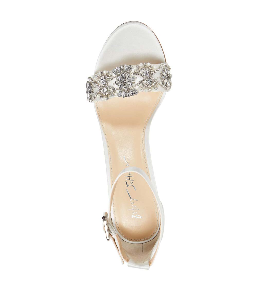 Betsey Johnson Ivory Satin Gina Heel for Women Online India at