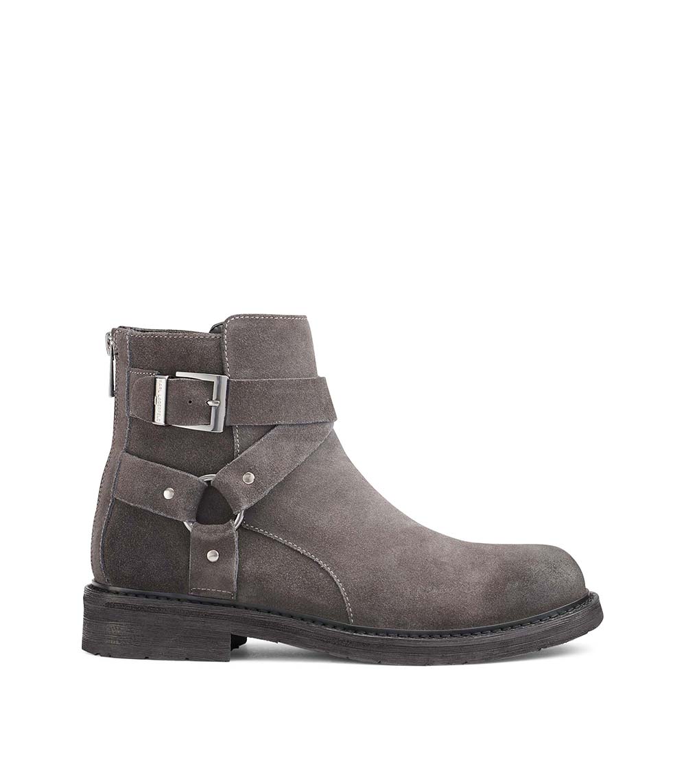 Karl Lagerfeld Dark Grey Suede Ankle Boot for Men Online India at Darveys