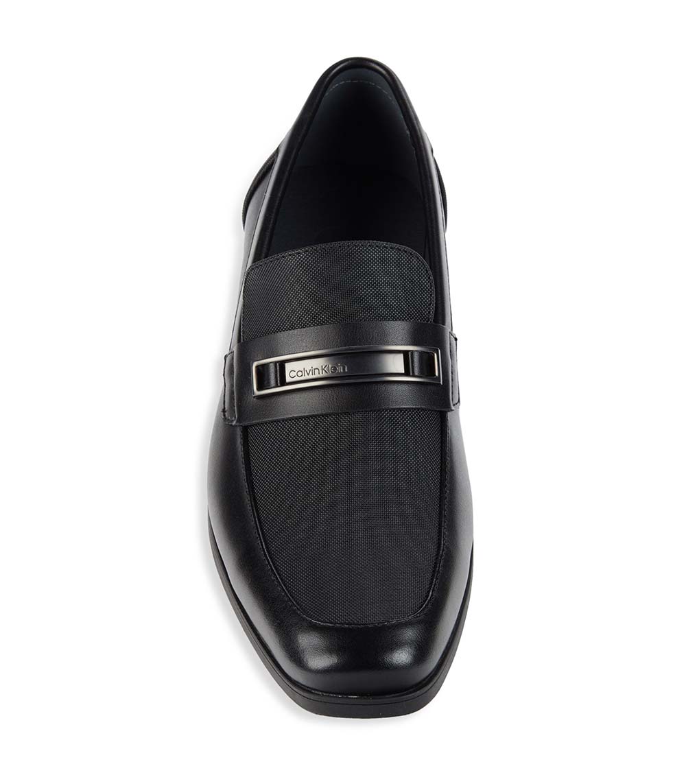 Calvin Klein Black Jameson Leather Loafers for Men Online India at Darveys