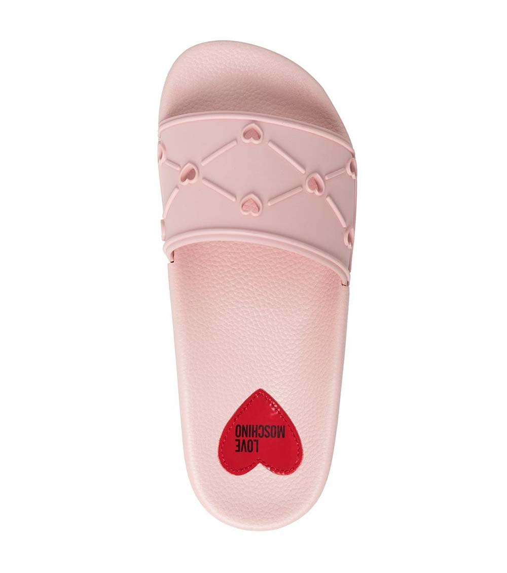 Love Moschino Pink Love Cut out Slides for Women Online India at