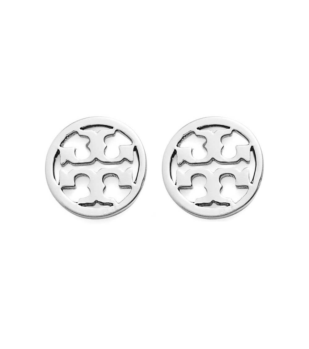 Tory Burch Silver Circle Logo Stud Earrings for Women Online India at  