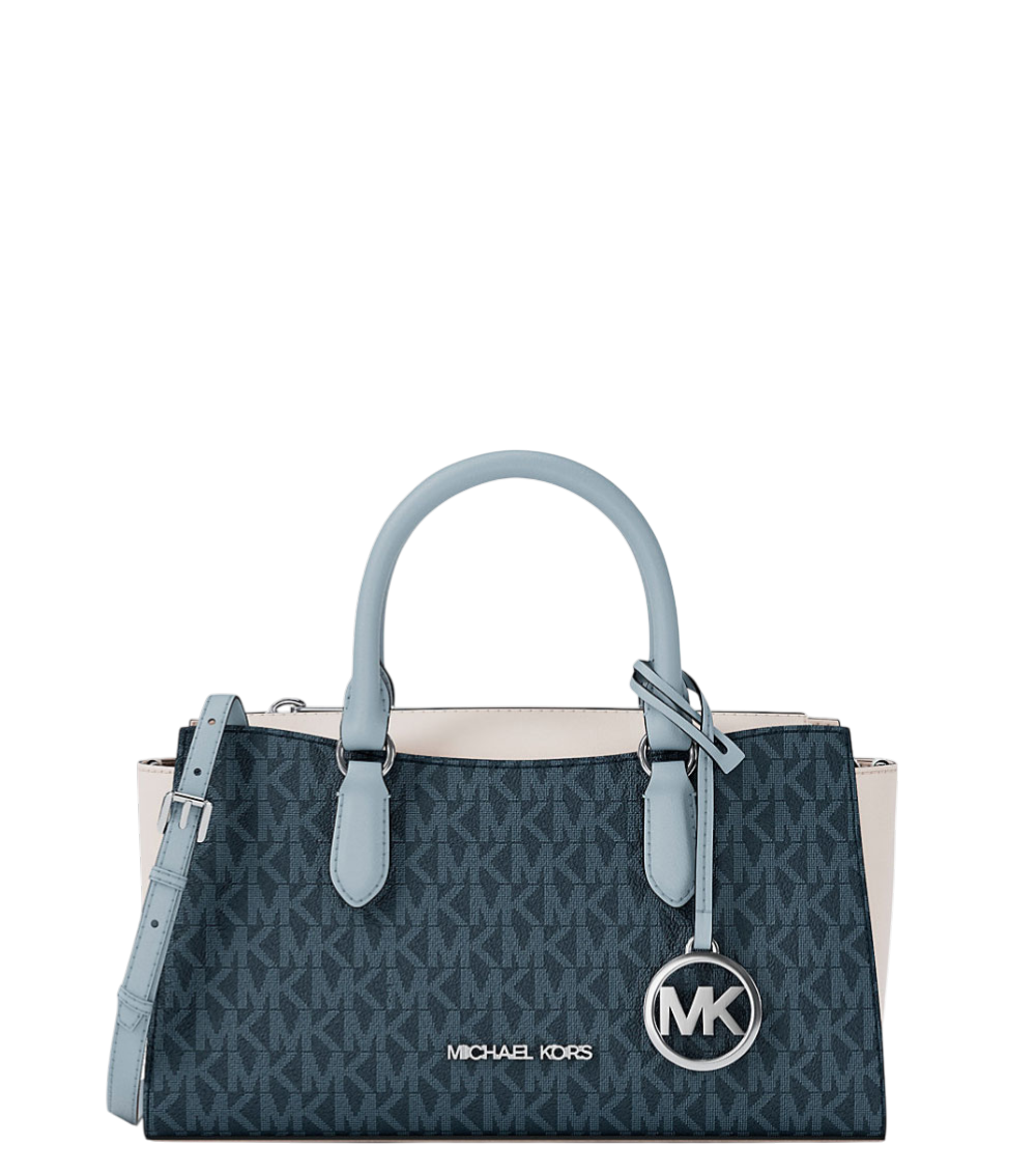 Michael Kors Blue Multi Arden Small Satchel for Women Online India