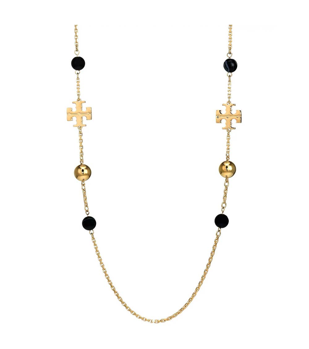 Tory Burch Black Kira Scatter Rosary Necklace for Women Online India at  