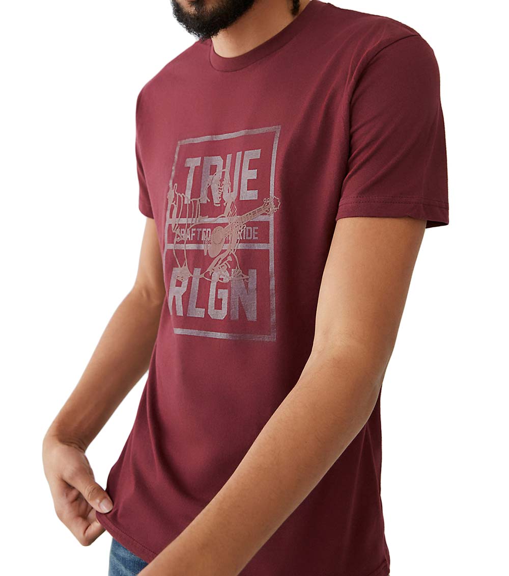 burgundy true religion shirt