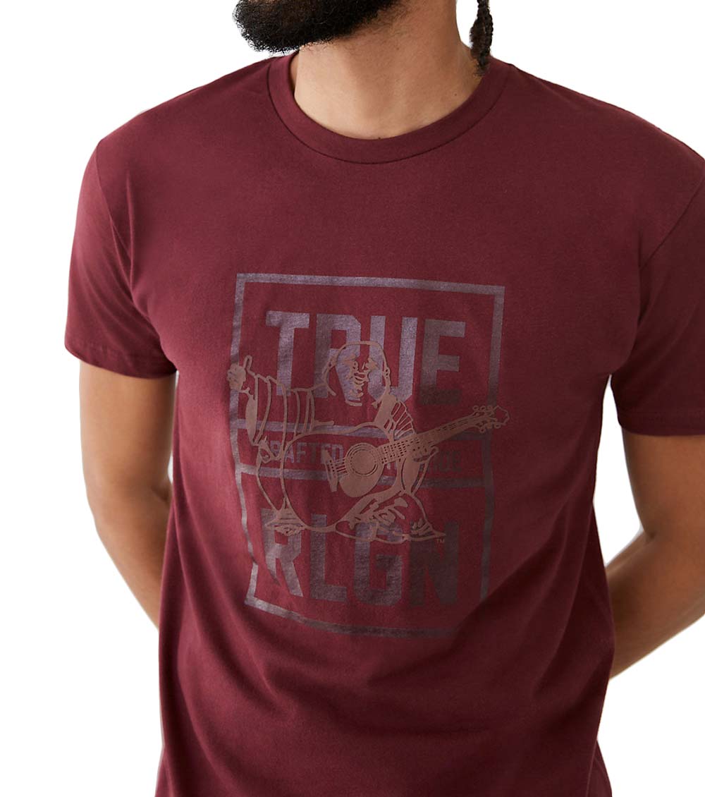 burgundy true religion shirt