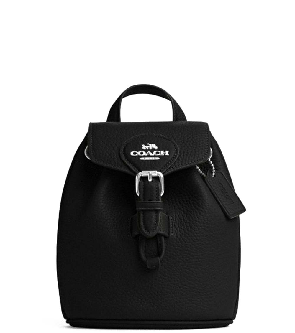 Black mini coach outlet backpack