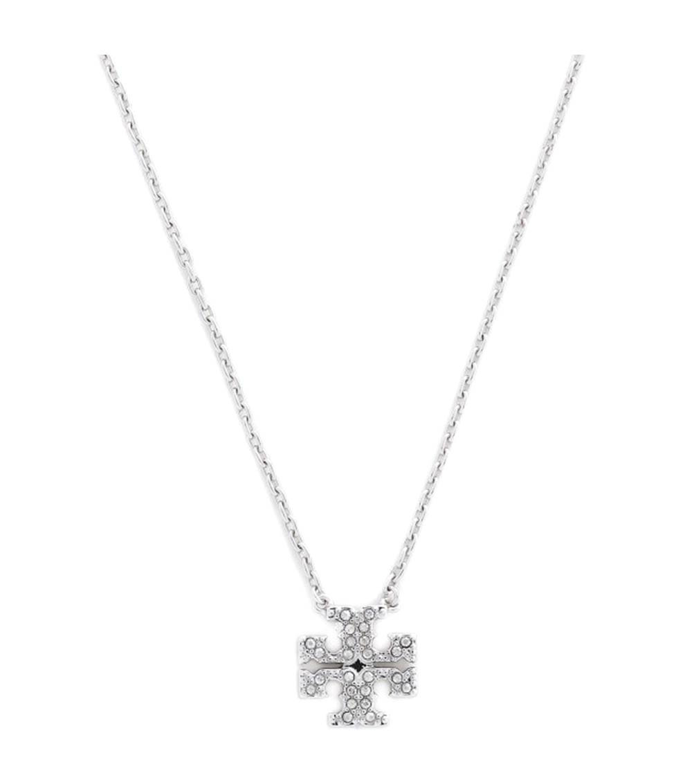 Tory Burch Silver Kira Pave Pendant Necklace for Women Online India at  