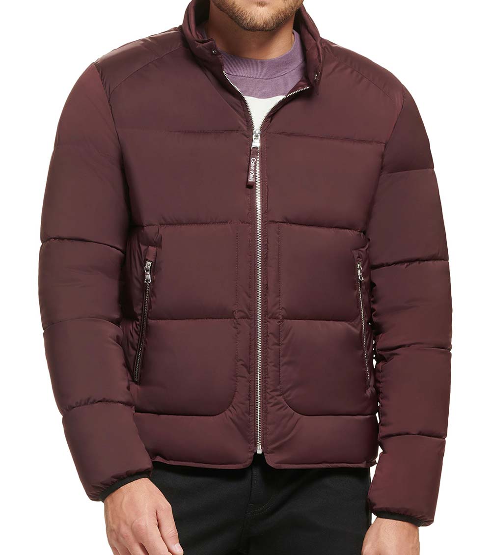 Calvin klein shop maroon jacket