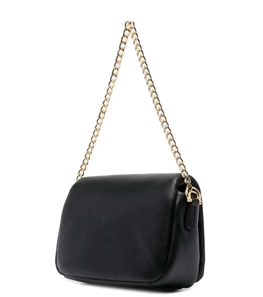 Love Moschino Black Pu Puffy Small Shoulder Bag for Women Online