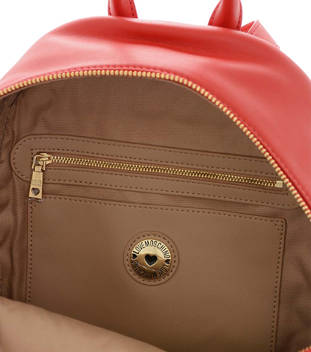 EUC Love Moschino Red Leather Backpack Amazon.com | Love Moschino Women main image 3