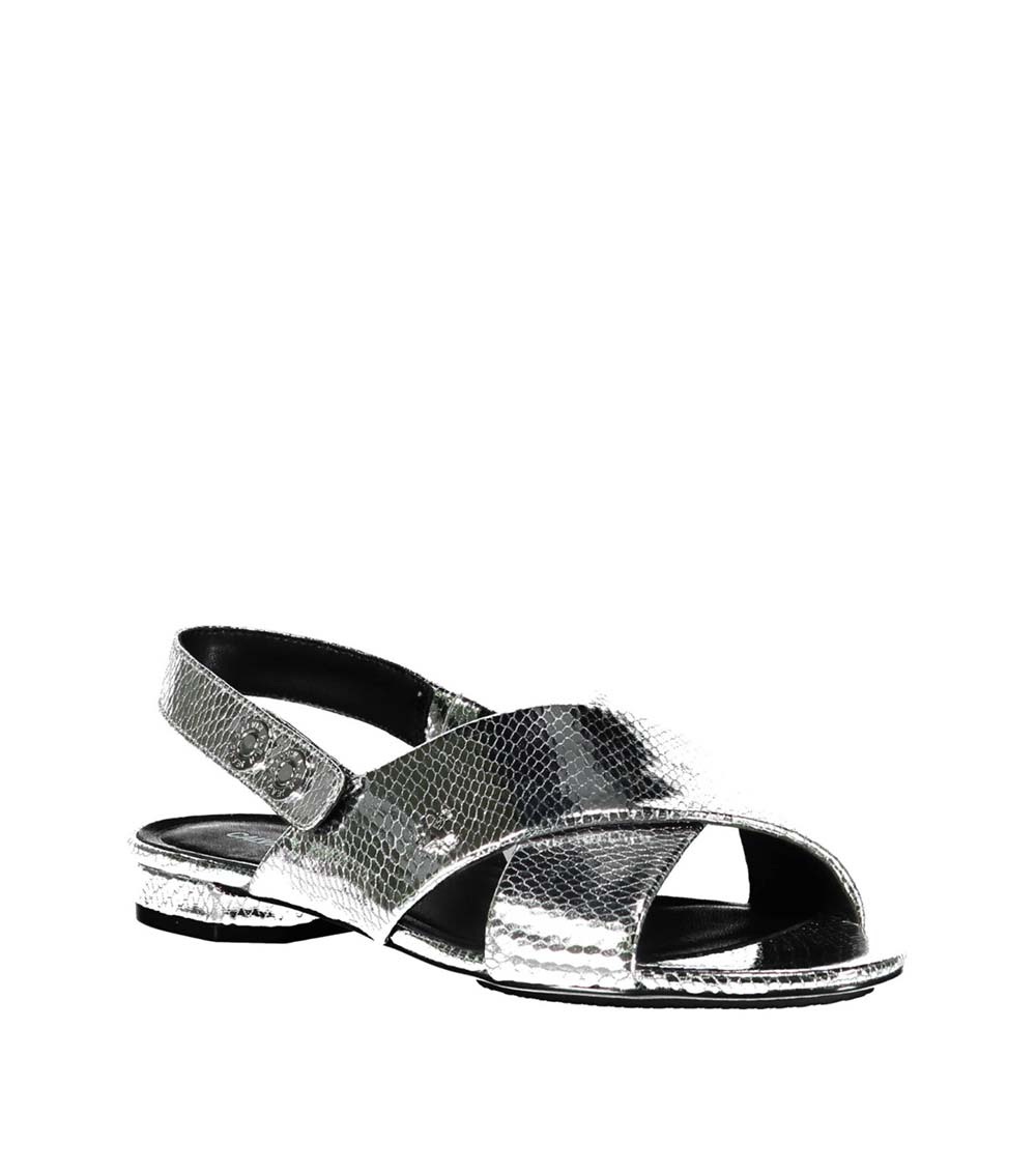 Calvin klein silver sandals outlet