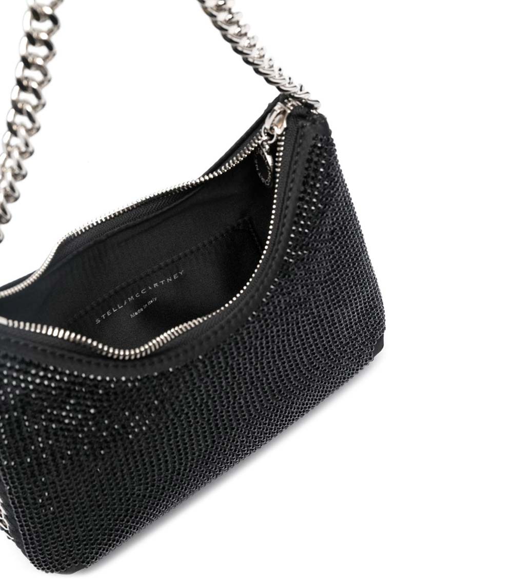 Stella McCartney Black Mini Falabella Shoulder Bag