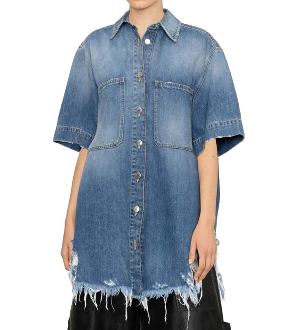 Ladies Denim Shirt - Manufacturer Exporter Supplier from Ahmedabad India