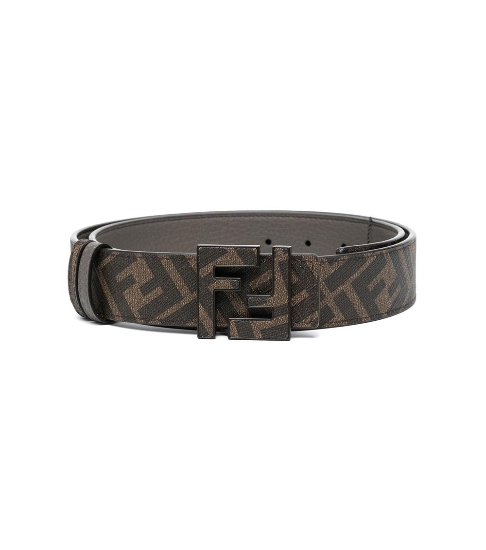 Fendi Dark Brown Signature Belt for Men Online India at Darveys