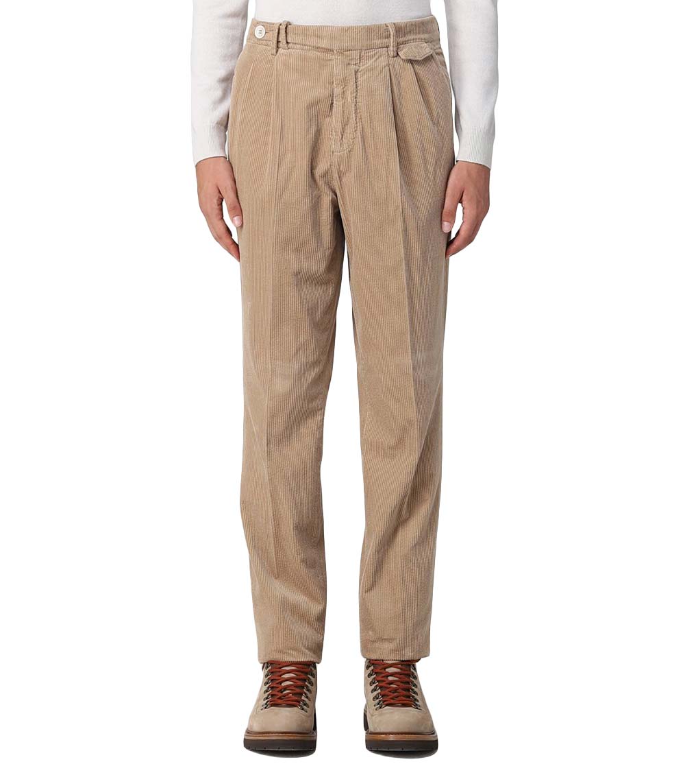 Regular Fit Corduroy trousers  White  Men  HM IN