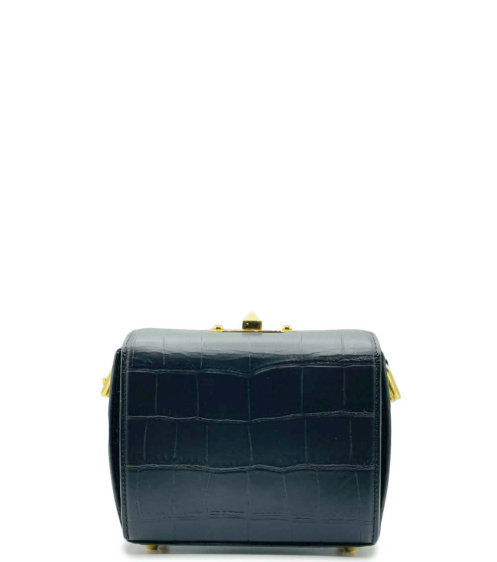 ALEXANDER McQUEEN グリップミニバック Alexander McQueen Black Box Mini Crossbody Bag for Women Online