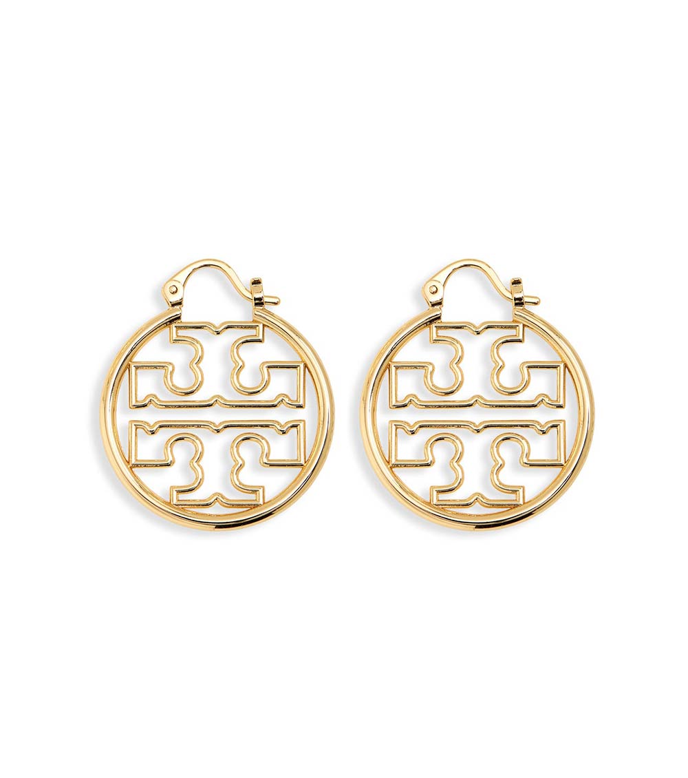 Tory Burch Golden Miller Wire Small Hoop Earrings for Women Online India at  